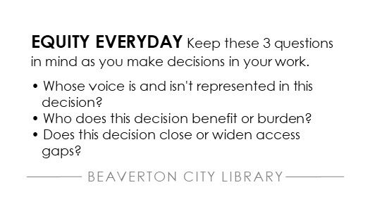 Equity Everyday card with three questions in black text.